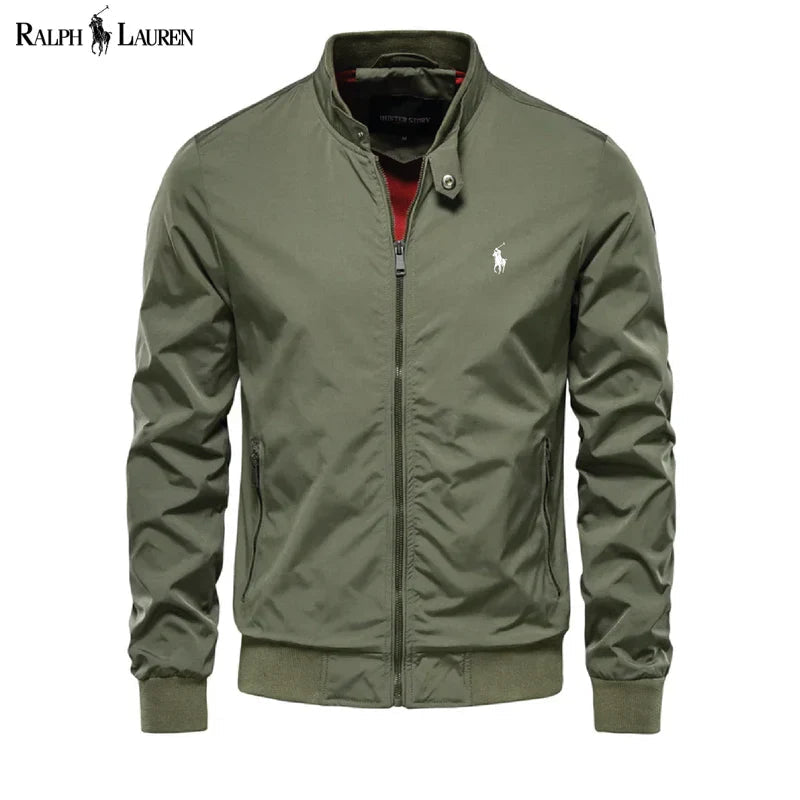 Men’s Classic Bomber Zip Jacket – Smart Casual Edition