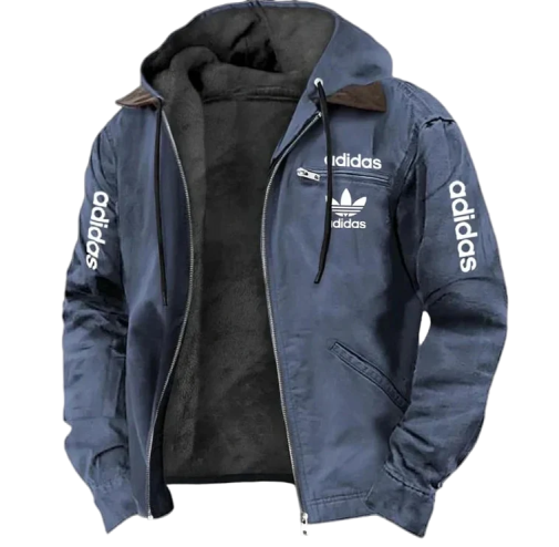 Men’s Warm Fleece-Lined Hooded Jacket – Classic Edition