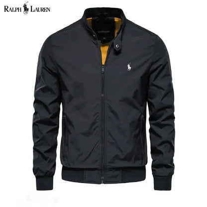 Men’s Classic Bomber Zip Jacket – Smart Casual Edition