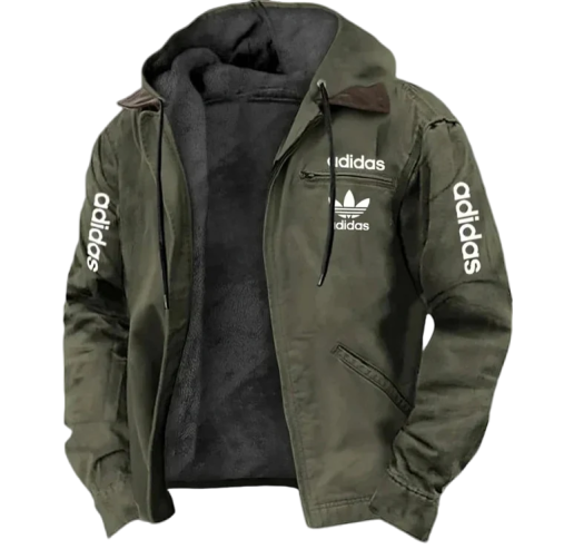 Men’s Warm Fleece-Lined Hooded Jacket – Classic Edition