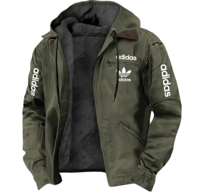 Men’s Warm Fleece-Lined Hooded Jacket – Classic Edition