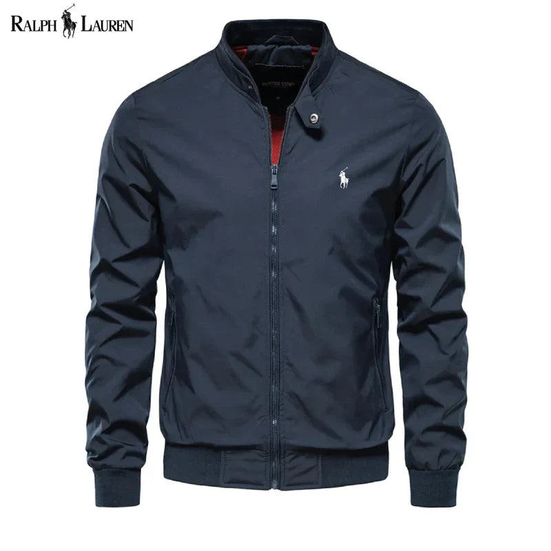 Men’s Classic Bomber Zip Jacket – Smart Casual Edition