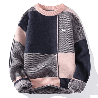 Urban Patchwork Knit Sweater – Unisex Edition