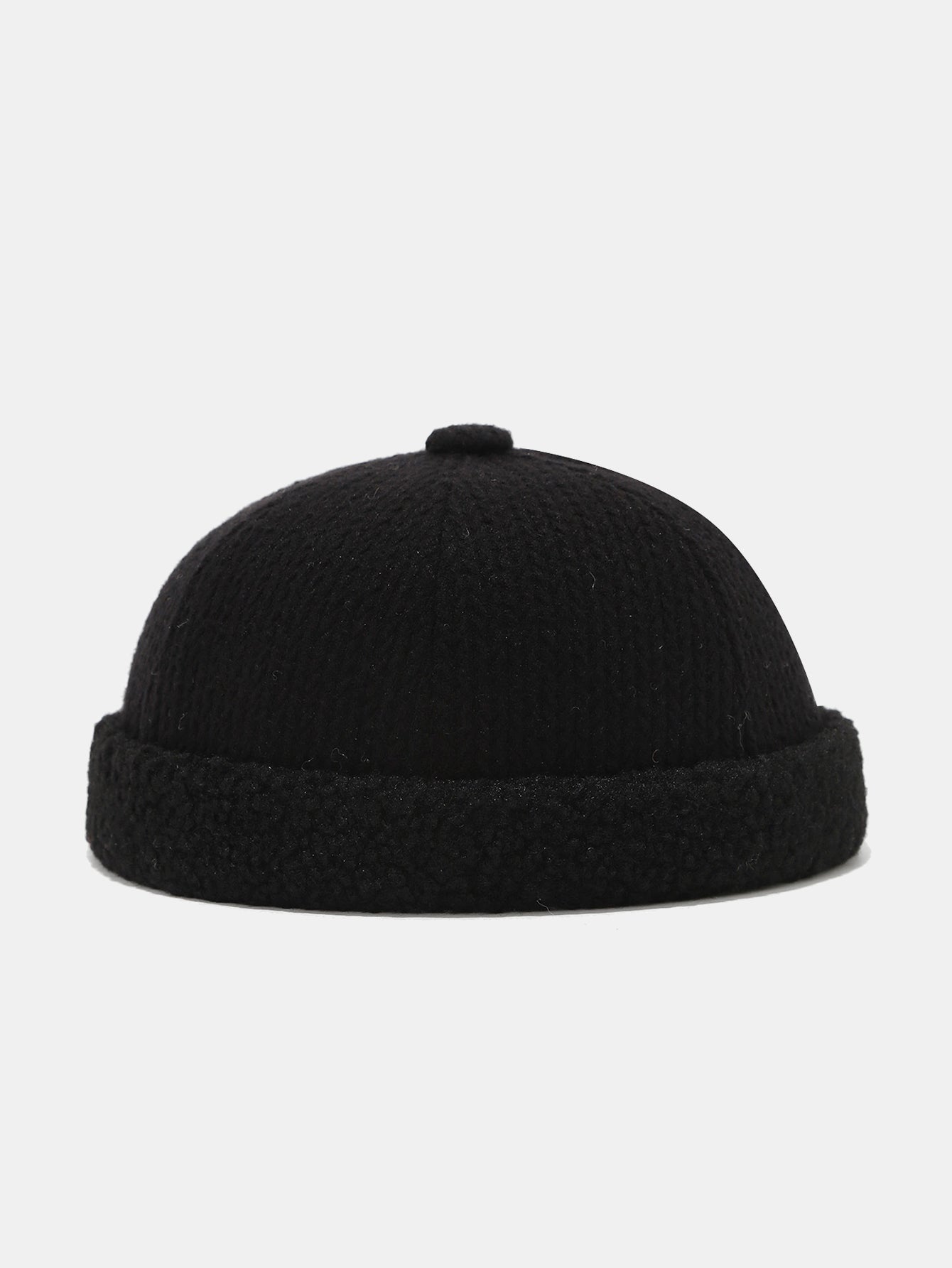 Men Retro Autumn And Winter Thickened Stitching Rimless Hat