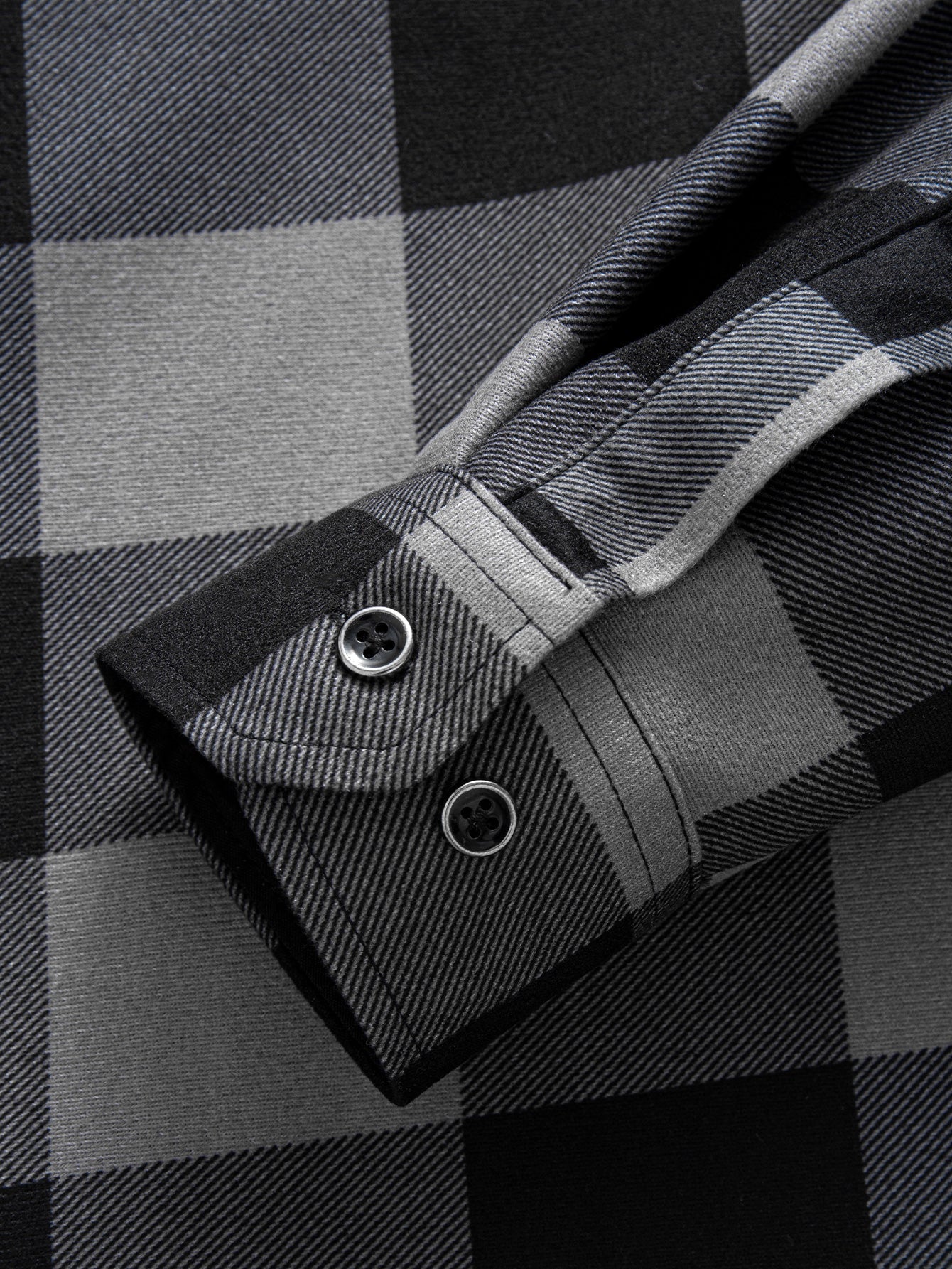 Flannel Fleece Lined Hooded Shirt