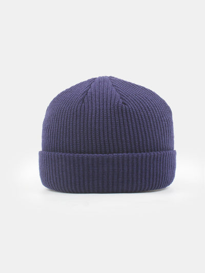 Solid Color Warm Short Knitted Hat