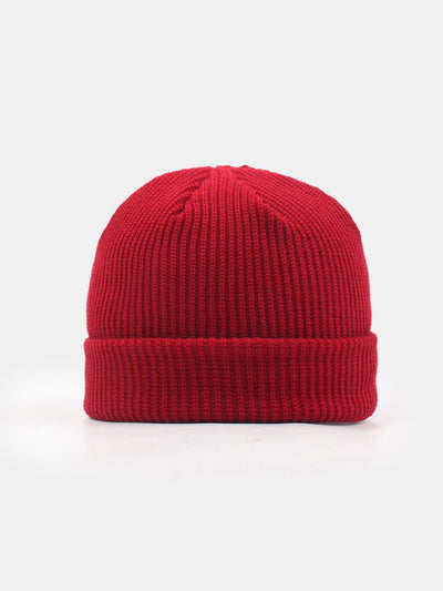 Solid Color Warm Short Knitted Hat