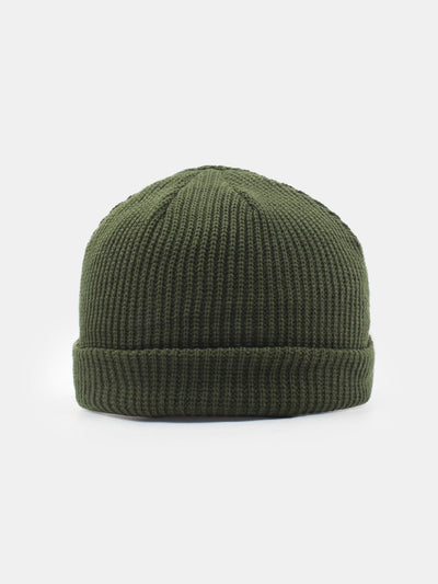 Solid Color Warm Short Knitted Hat